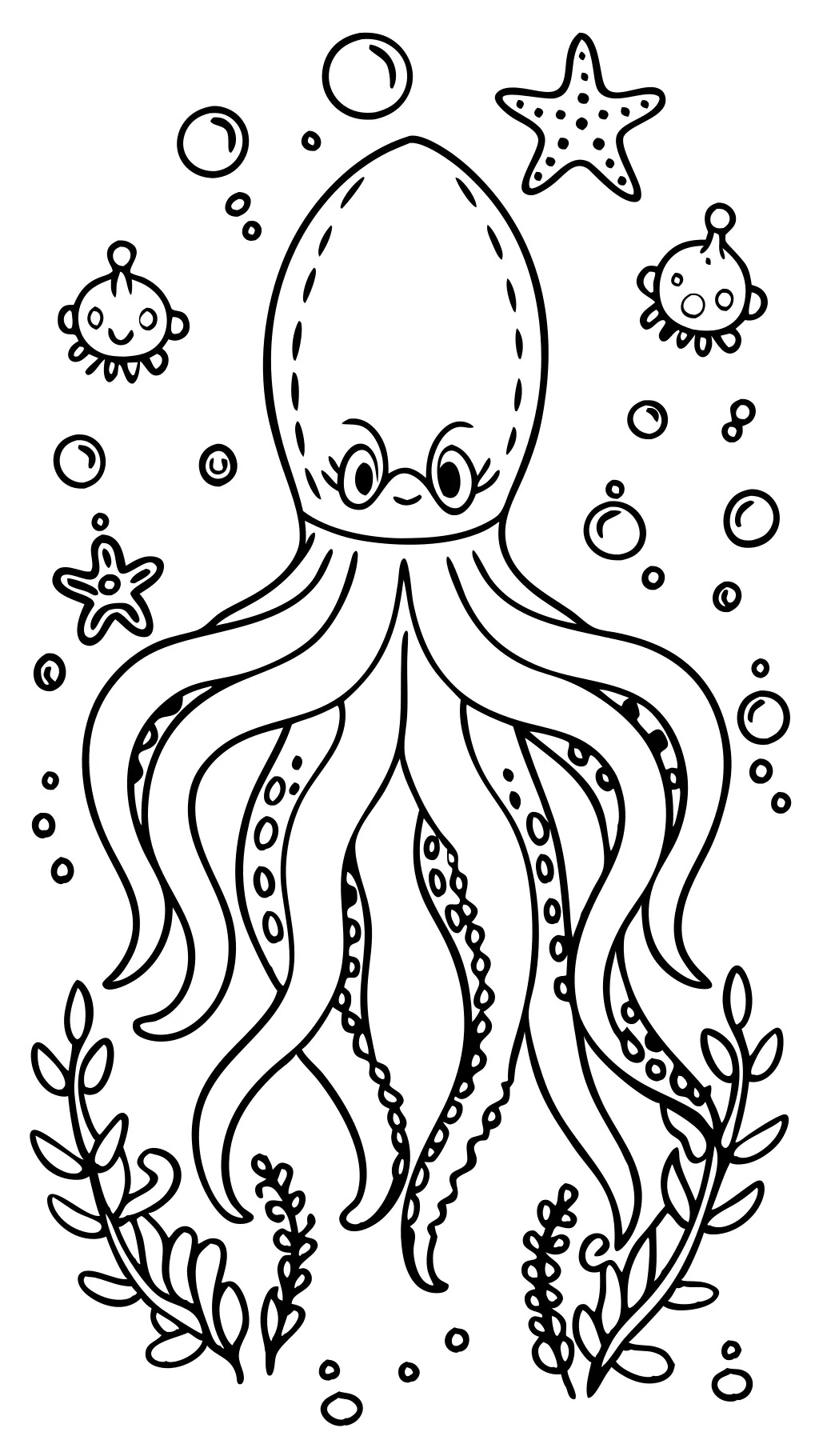 Páginas para colorear para adultos Octopus